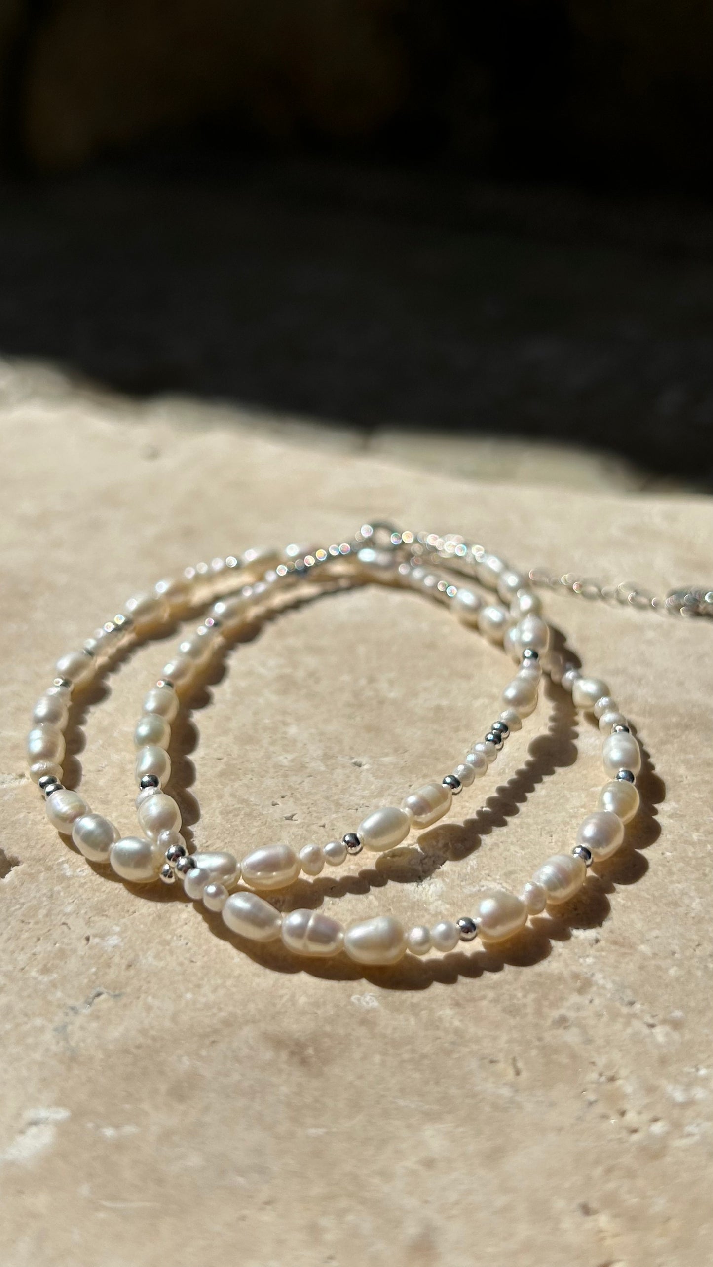 Collier / bracelet grain de riz