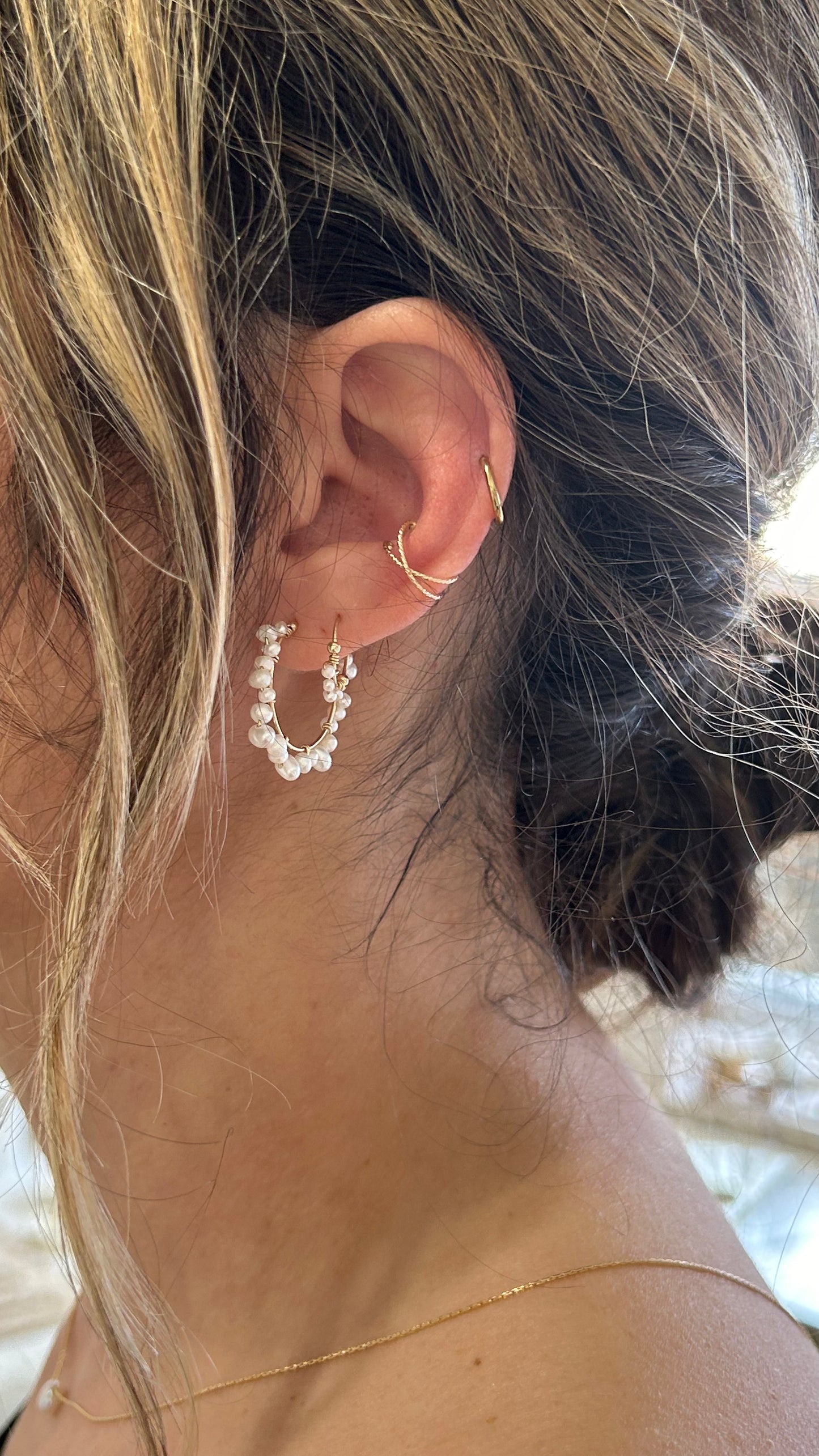 Ear cuff croisé