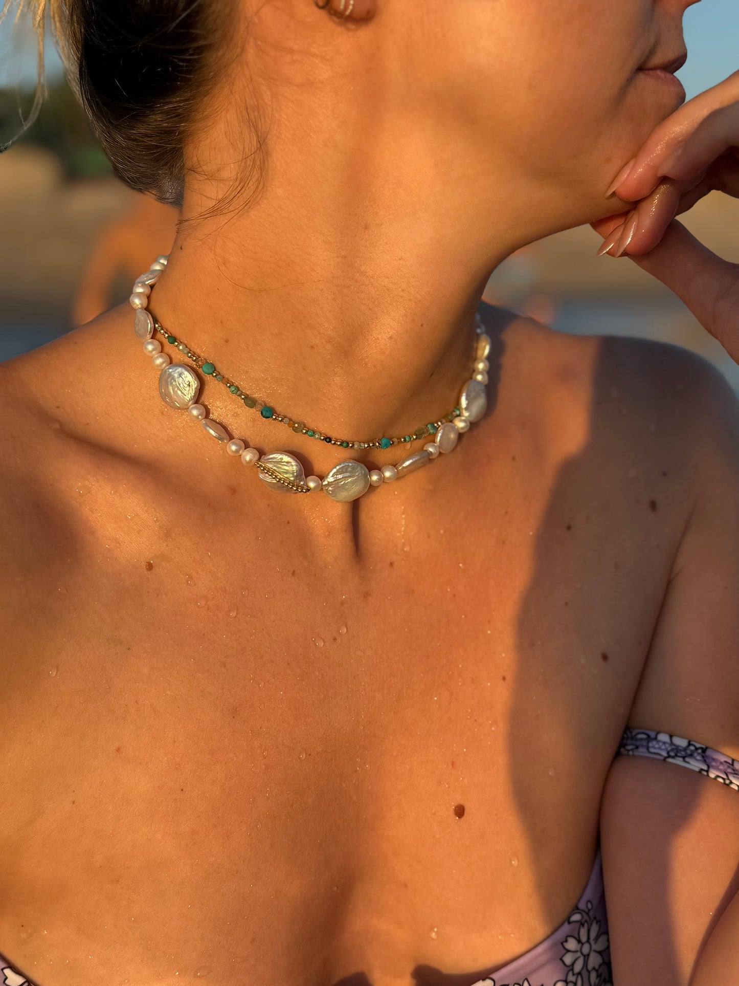 Collier Perles Cauri