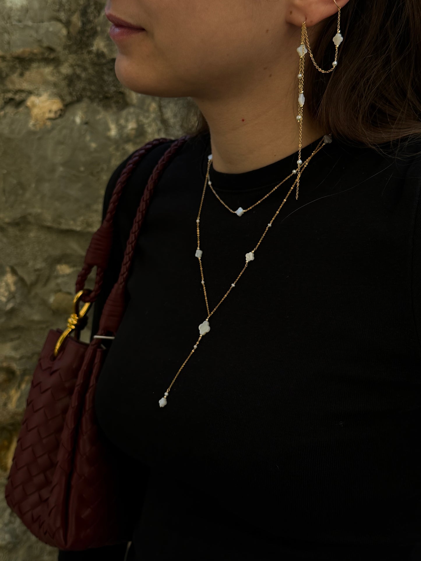Collier cravate Swan