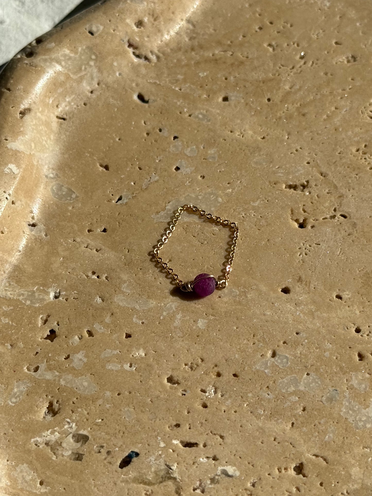 Bague chaînette Stella - Gold