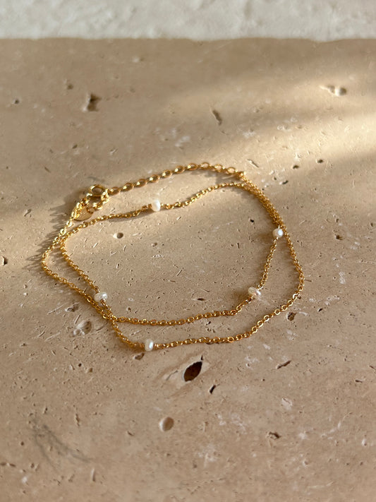 Collier / bracelet double satellite