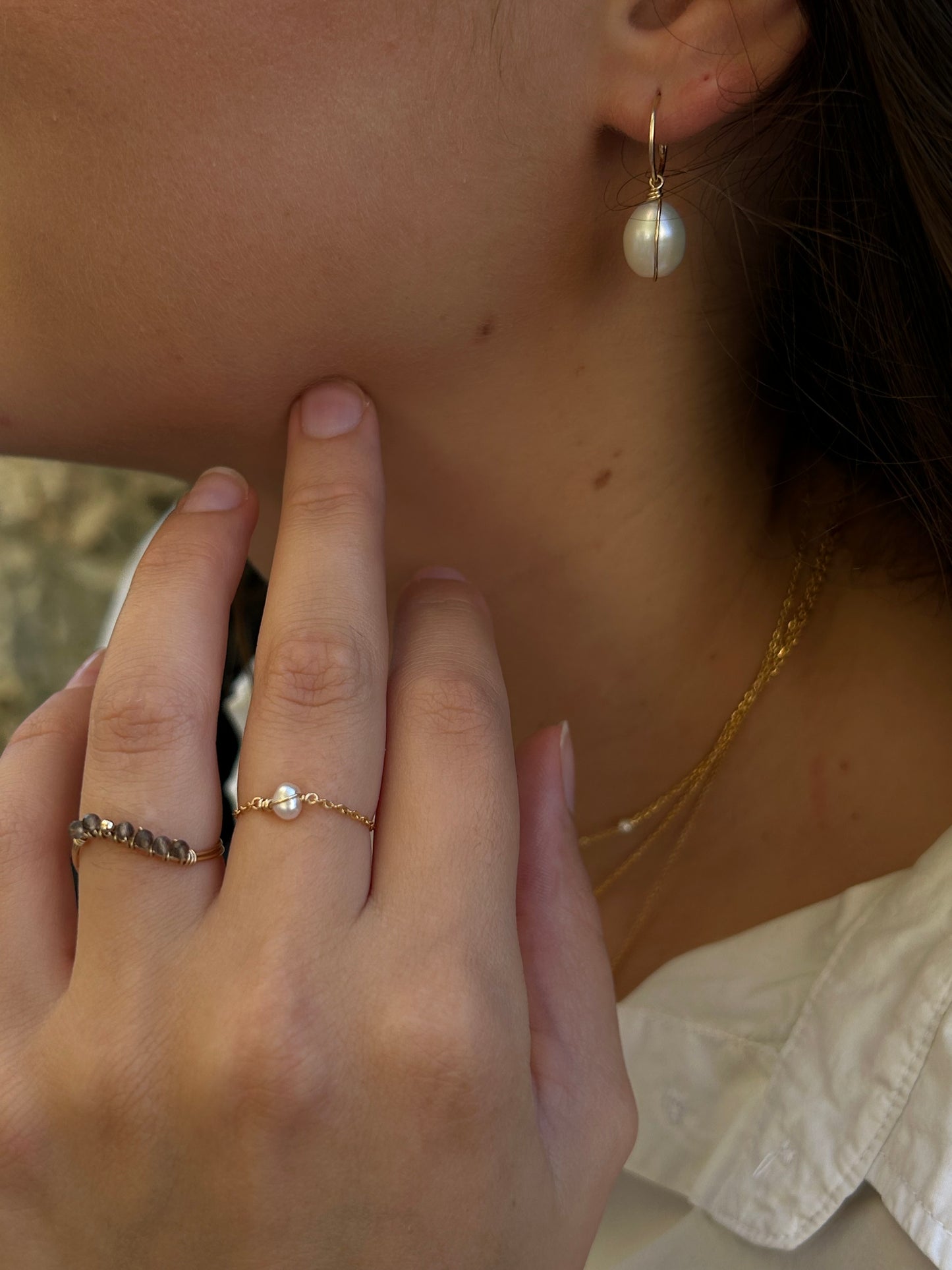 Bague chaînette Stella - Gold