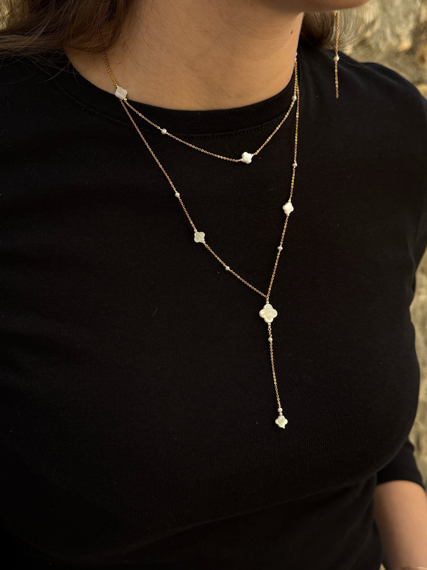 Collier / bracelet double Swan