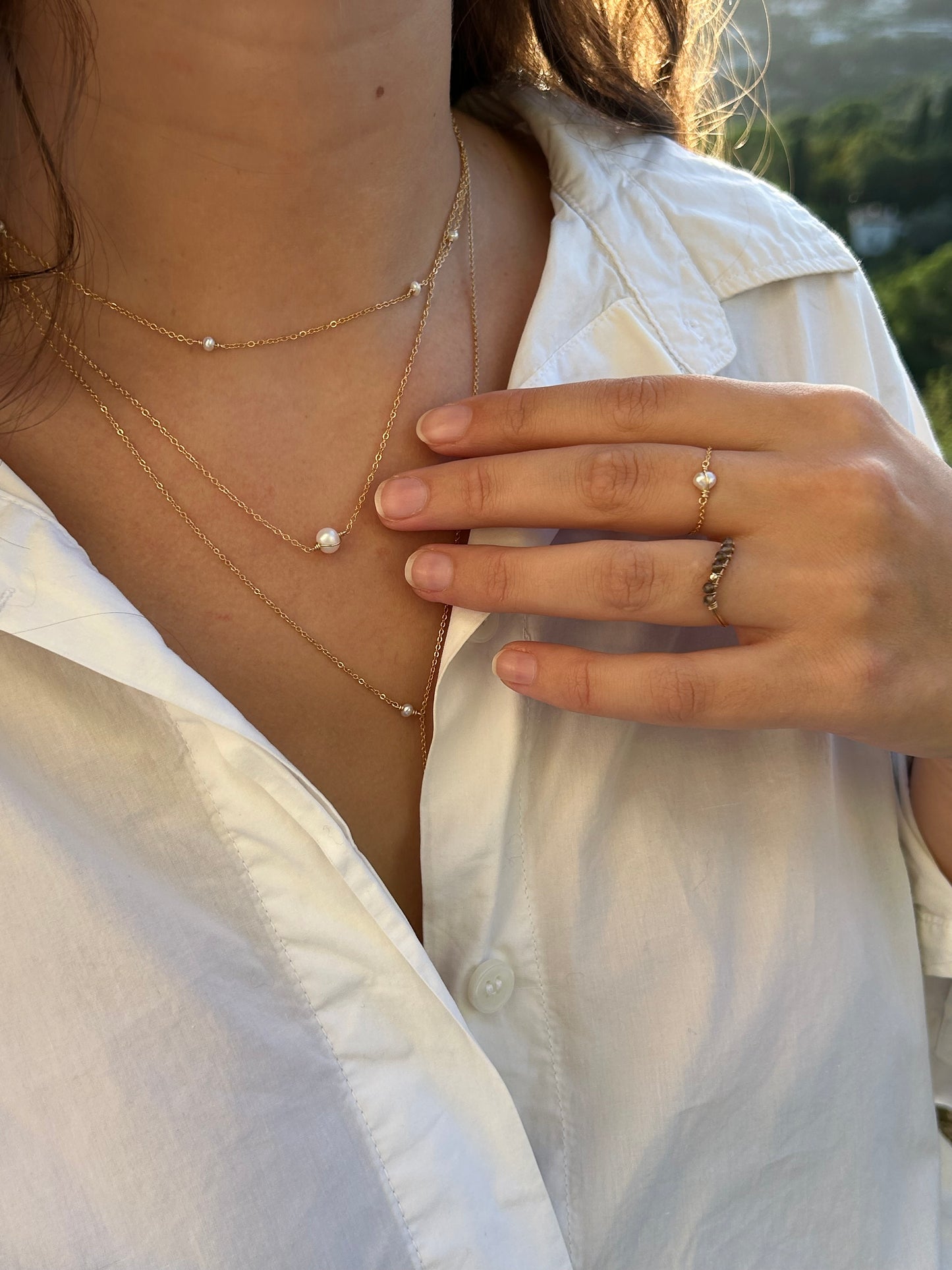Bague chaînette Stella - Gold