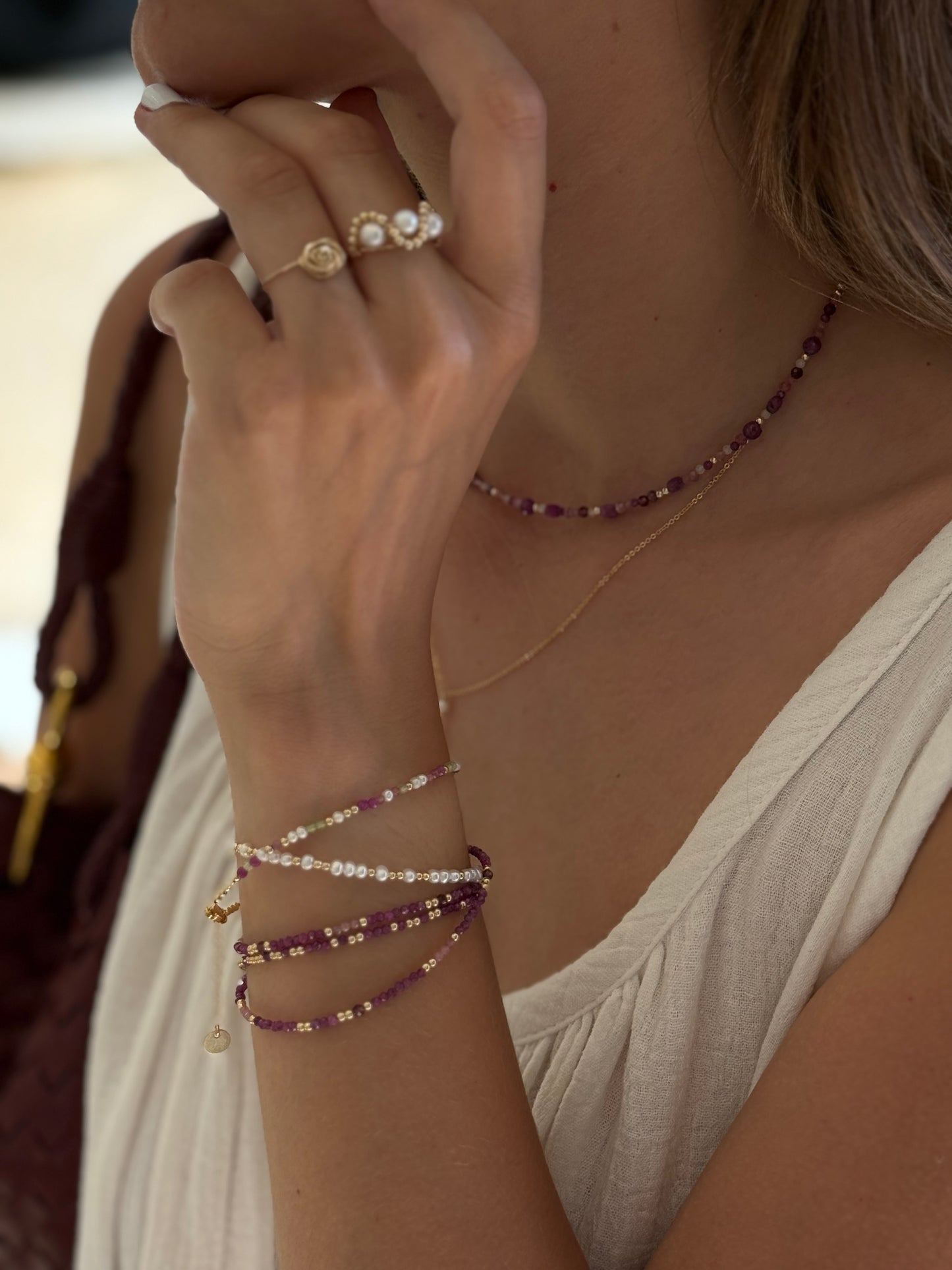 Collier / bracelet double Queen