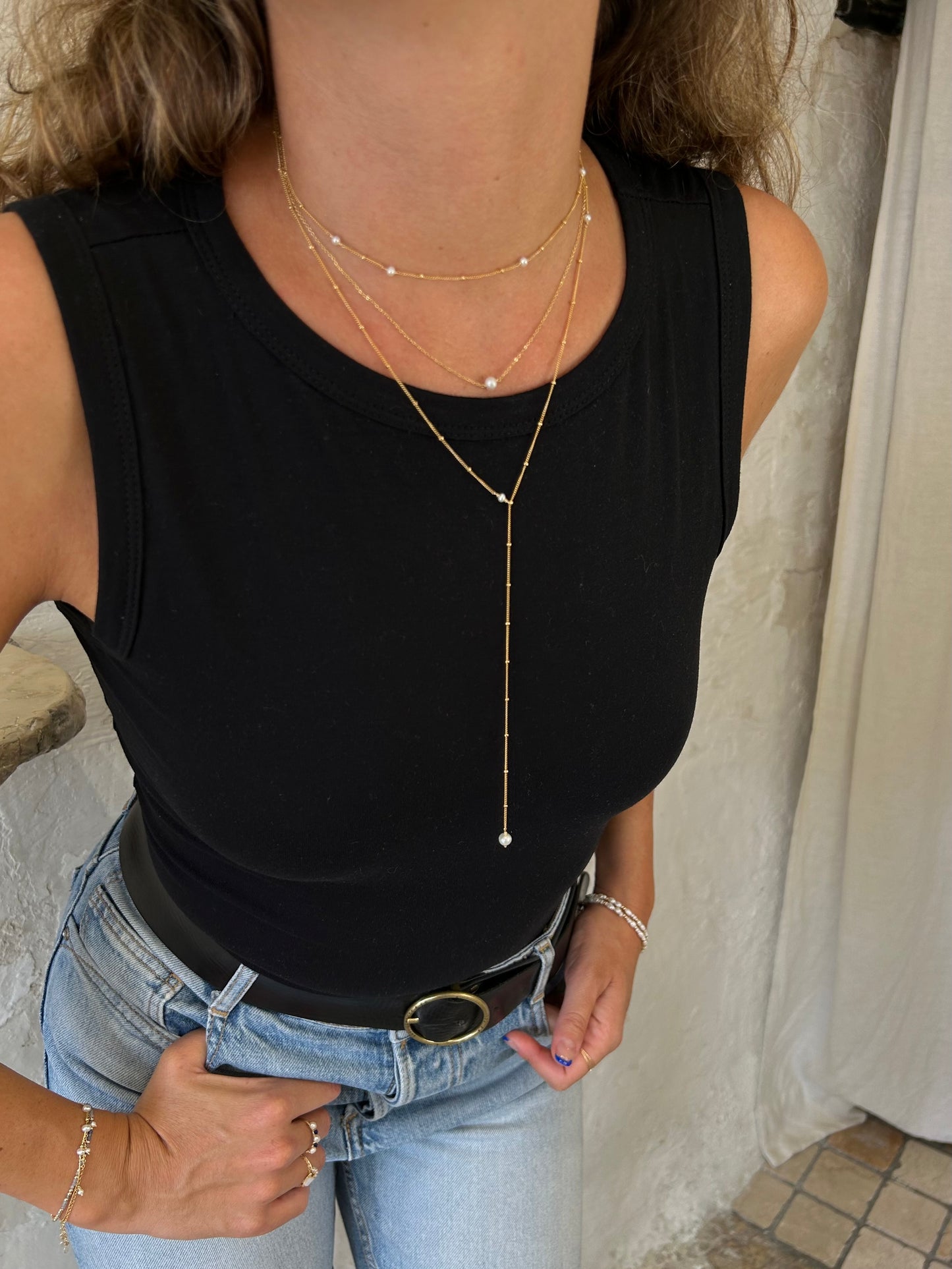 Collier / bracelet double satellite
