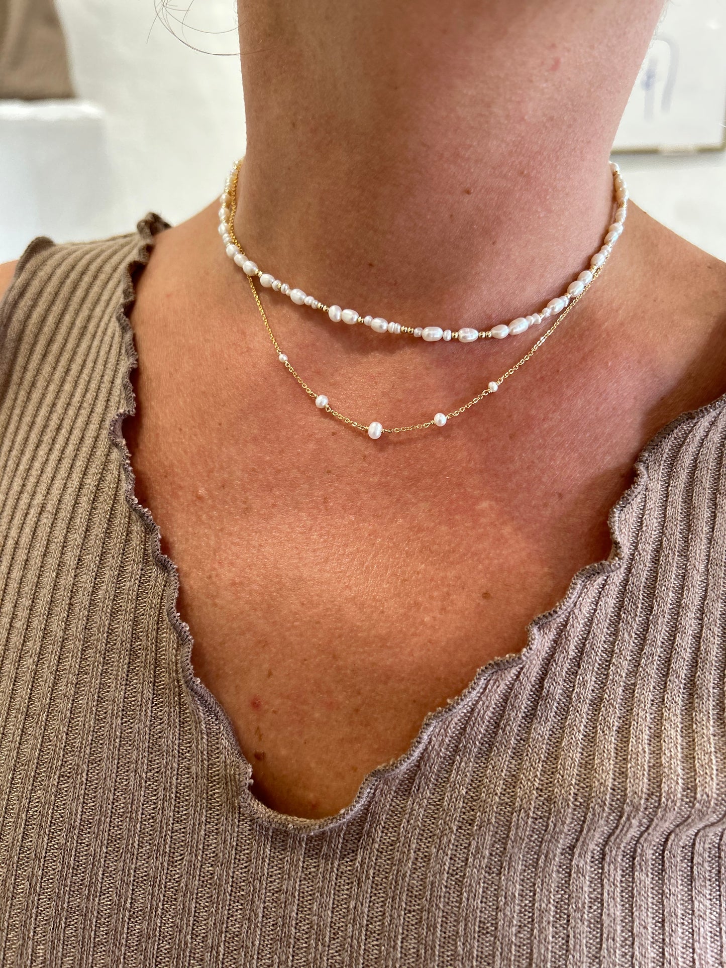 Collier / bracelet grain de riz