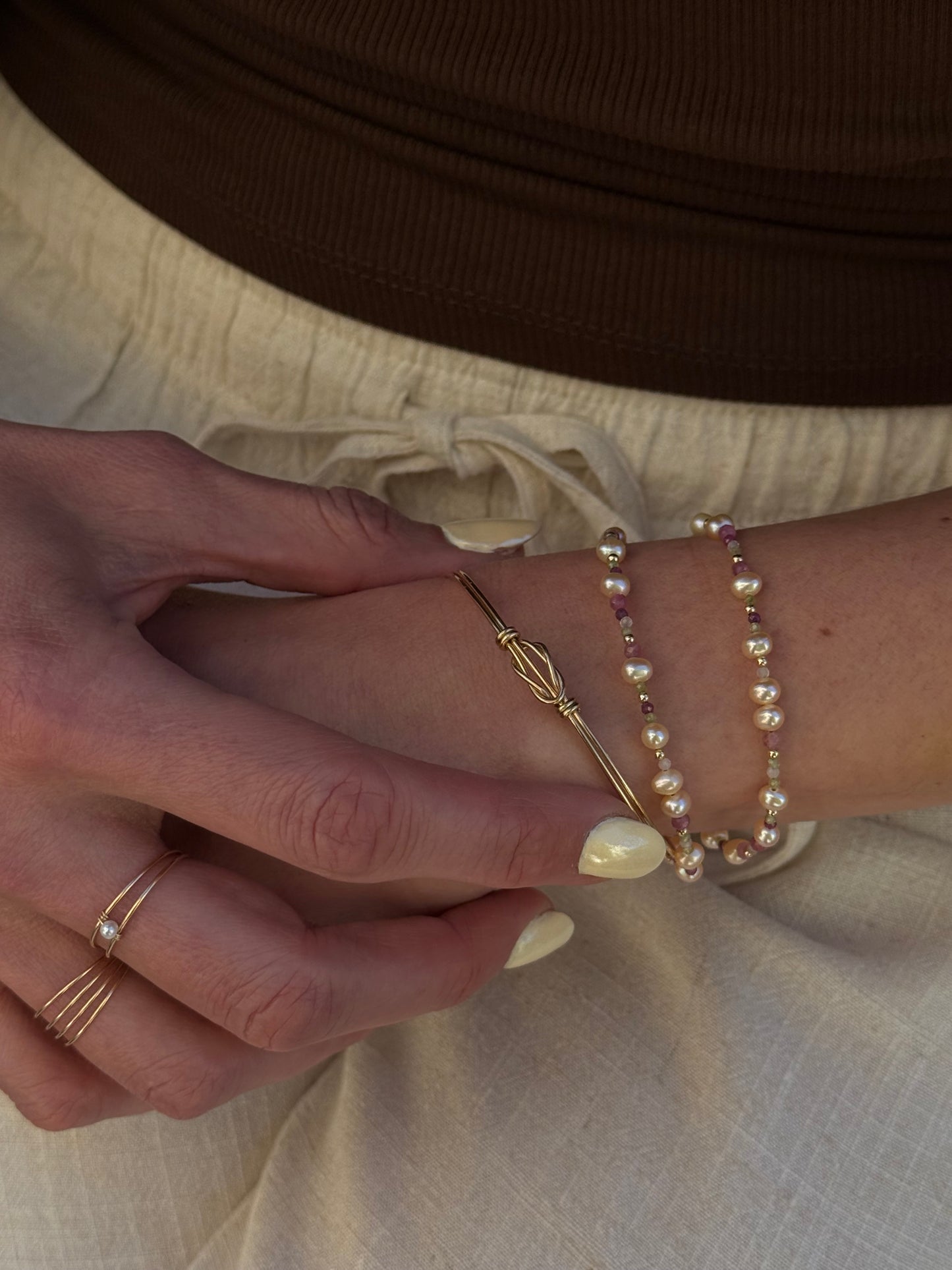 Bague perle essentiel