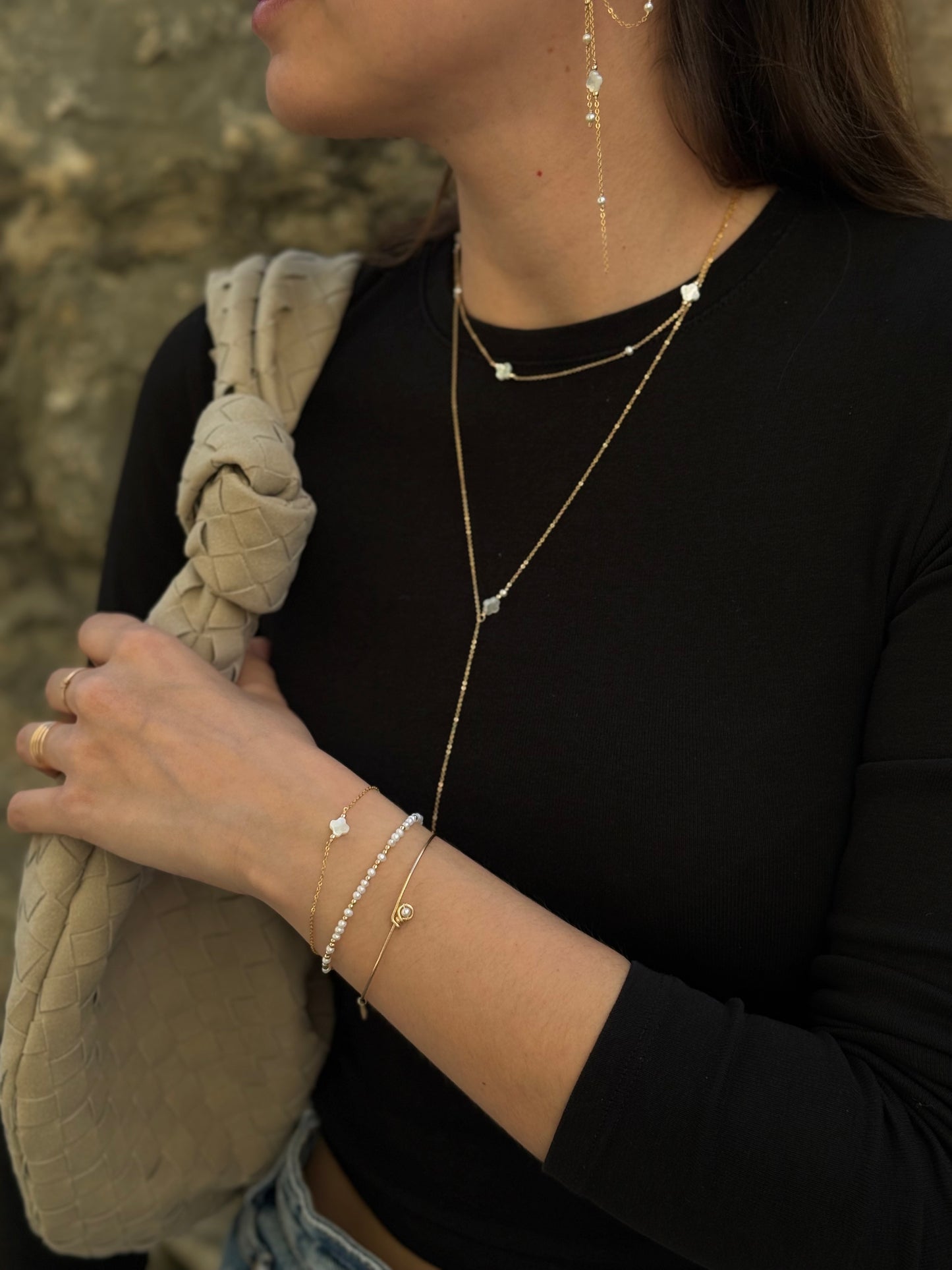 Collier / bracelet double Swan