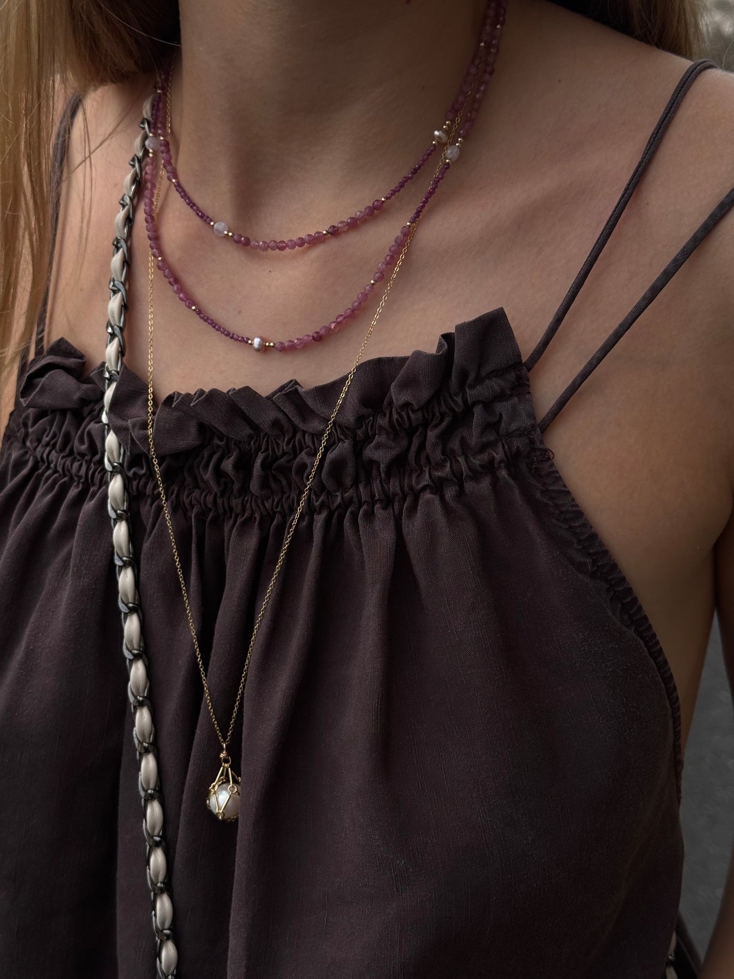 Sautoir pendentif secret