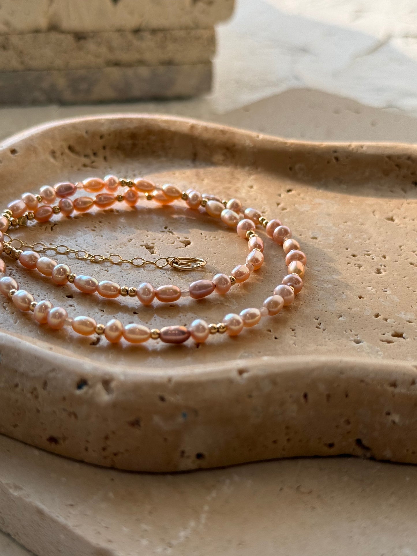 Reiskorn Halskette/Armband