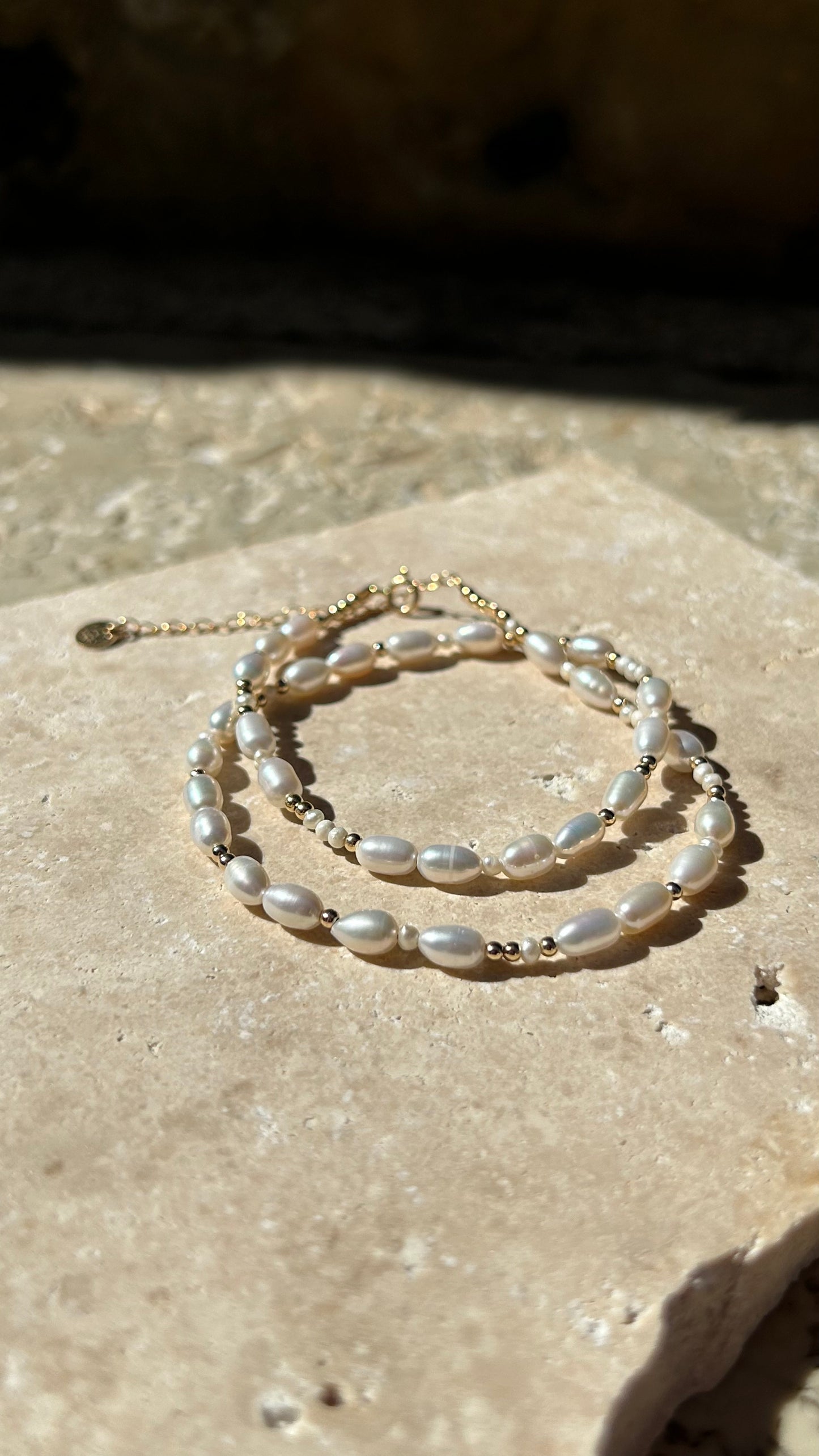 Collier / bracelet grain de riz