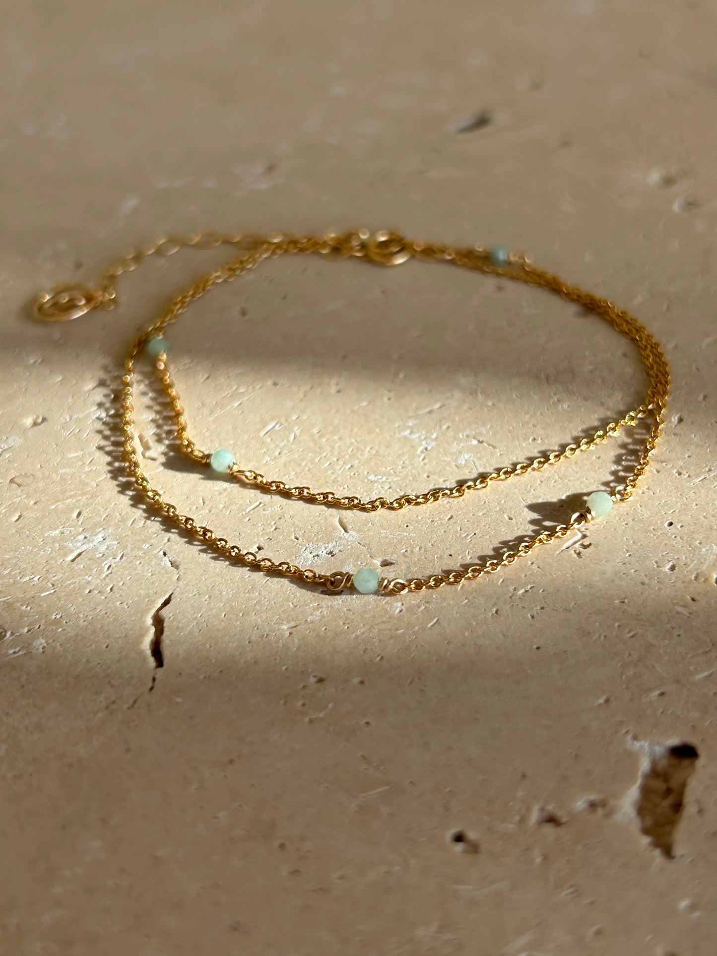 Collier / bracelet double satellite